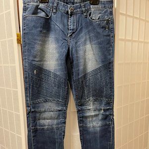 Blank NYC Moto Skinny Jeans w/ Ankle Zip Size 30